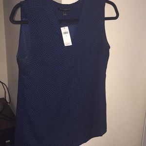 Sleeveless Blouse polka dots